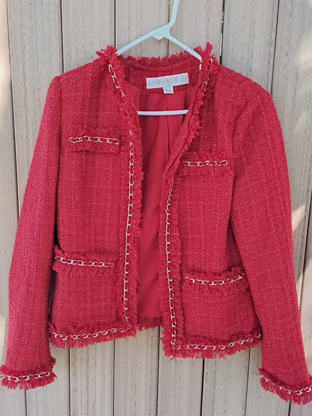 Boston Proper Women's Tweed Jacket Size 8 #572